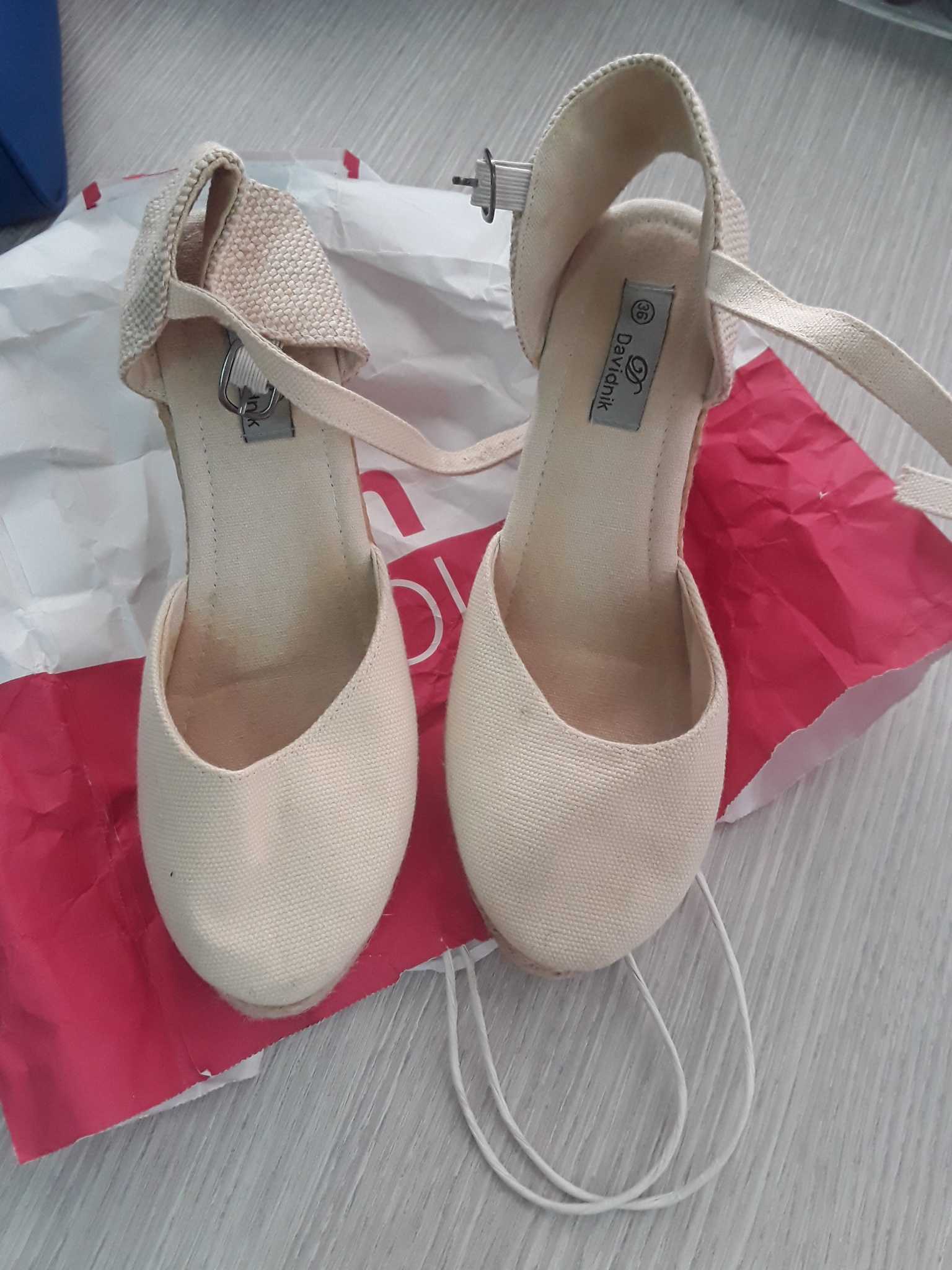 espadrillas con zeppa tg. 36